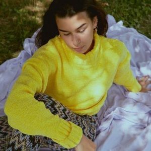 Urban outfitters Daria Double take chenille cropped sweater